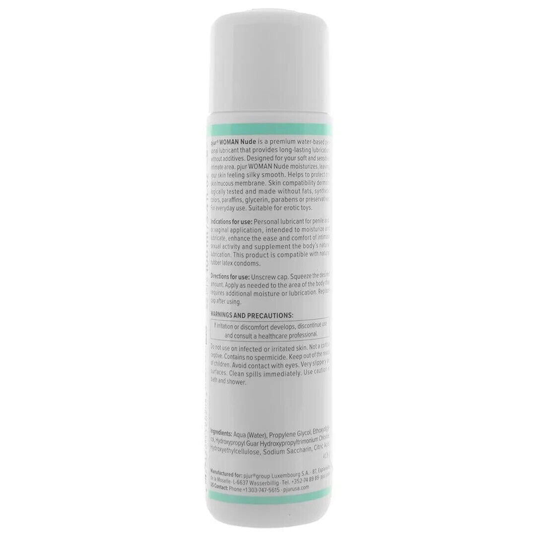 Pjur Women Nude Silky Smooth Water Based Moisturizing Personal Lubricant 3.4 Oz