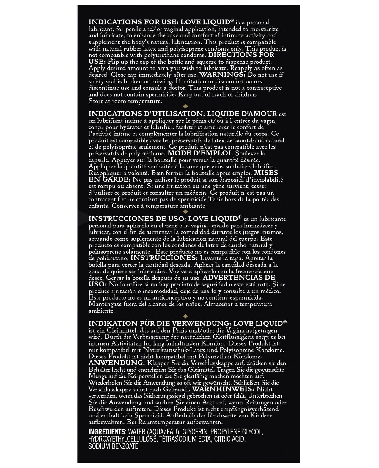 Kama Sutra Love Liquid Classic Premium Water Based Silky Glide Lubricant 3.4 Oz