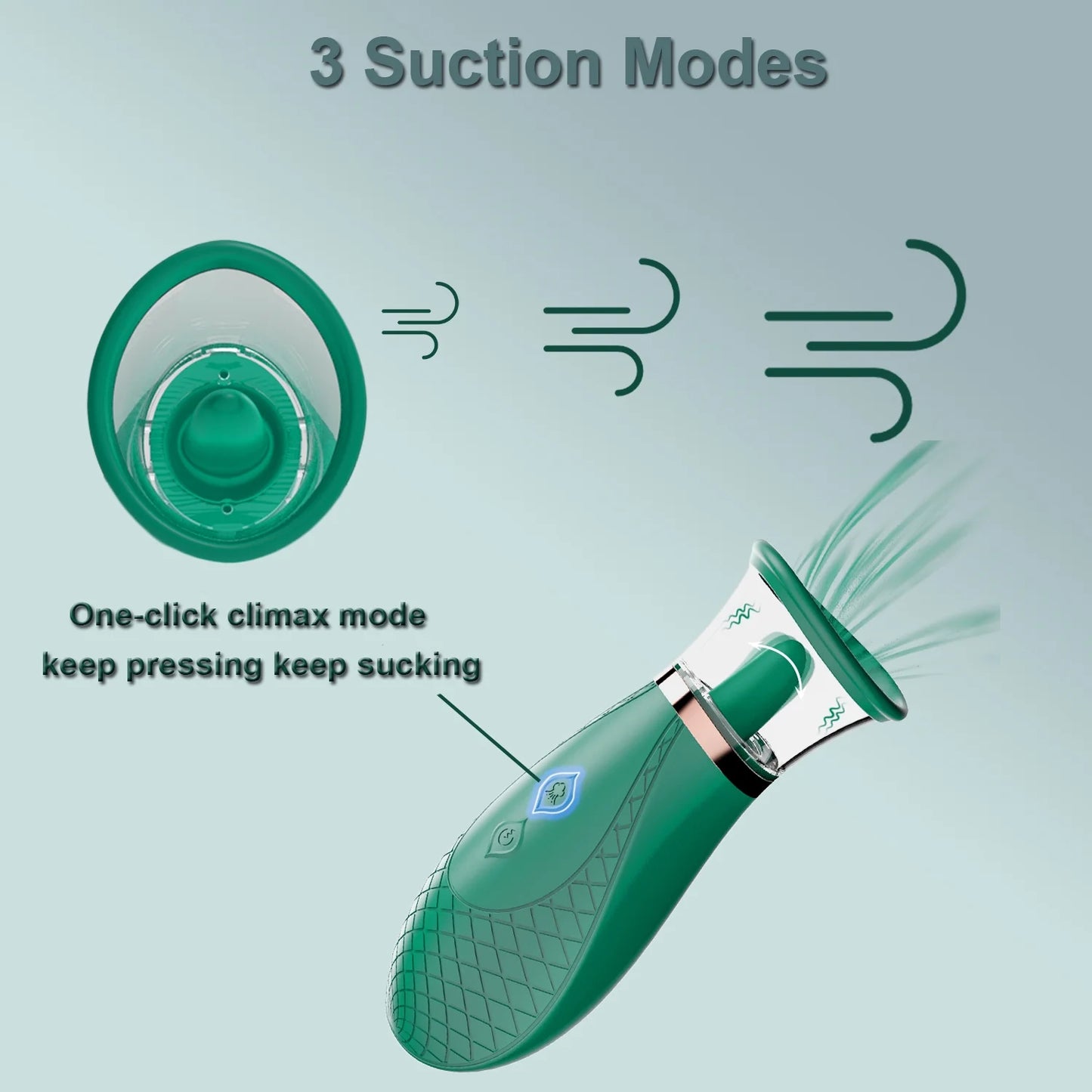 Female Rose Sex Toys Sucking Vibrator for Women, Stimulator with 9 Vibration & 3 Suction Modes, G Spot Adult Toy, Silicone Personal Massager for Couple