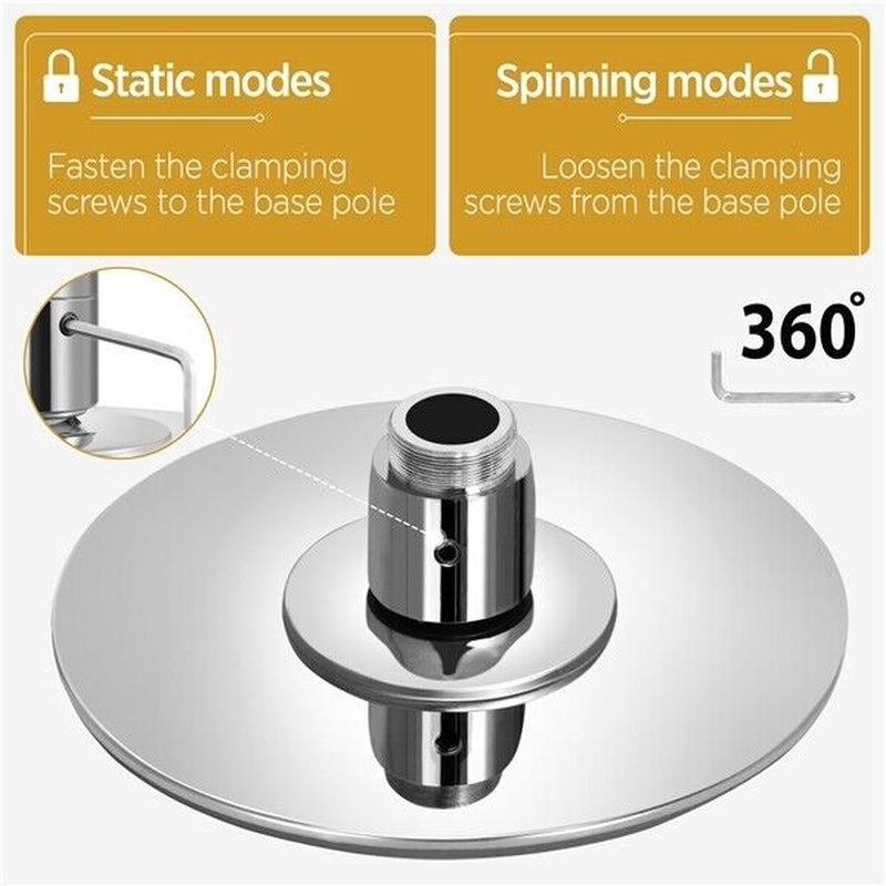 Dance Pole Portable Static Spinning Exercise Stripper Pole Height Adjustable