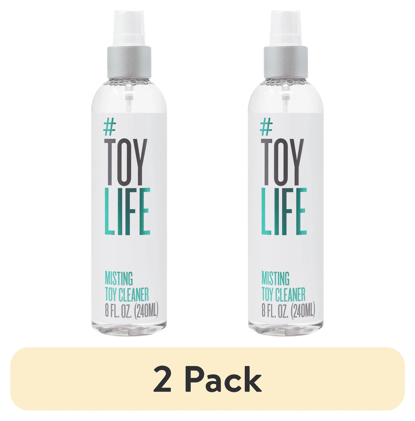 (2 Pack) Toy Life All-Purpose Misting Toy Cleaner, All Purpose Cleaning Solution, 8 Fl Oz