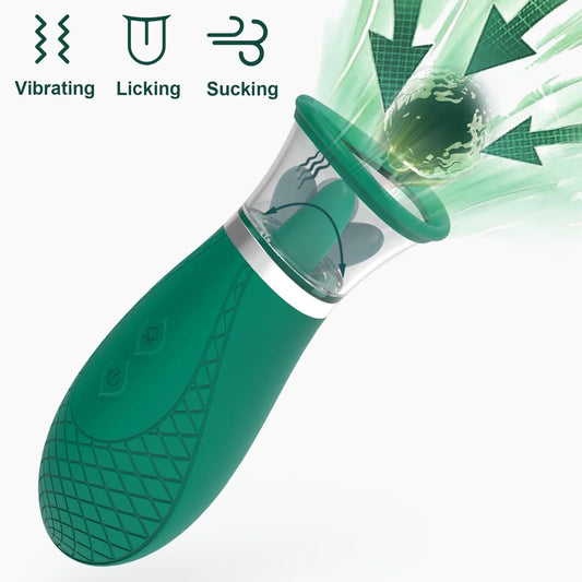 Female Rose Sex Toys Sucking Vibrator for Women, Stimulator with 9 Vibration & 3 Suction Modes, G Spot Adult Toy, Silicone Personal Massager for Couple