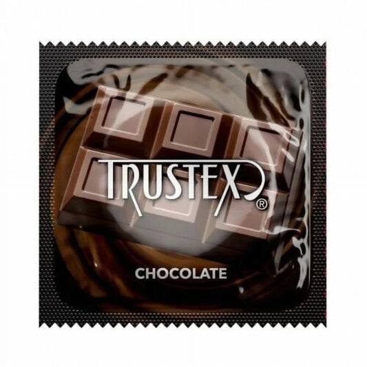 Chocolate Flavored Latex Condoms Silver Lunamax Pocket Case-24 Count