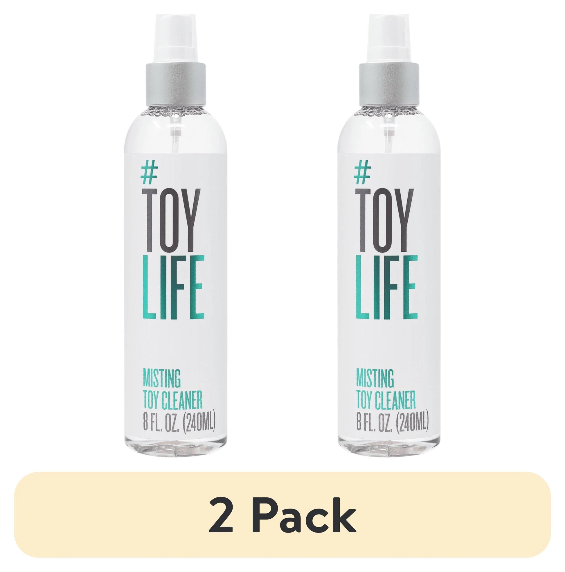 (2 Pack) Toy Life All-Purpose Misting Toy Cleaner, All Purpose Cleaning Solution, 8 Fl Oz