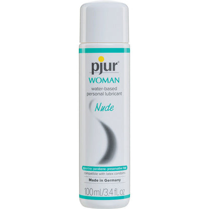 Pjur Women Nude Silky Smooth Water Based Moisturizing Personal Lubricant 3.4 Oz