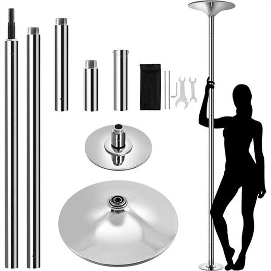 Dance Pole Portable Static Spinning Exercise Stripper Pole Height Adjustable